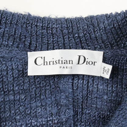 ニット ジャケット シルク ブルー クリスチャンディオール アウター Christian Dior