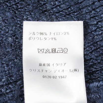 ニット ジャケット シルク ブルー クリスチャンディオール アウター Christian Dior