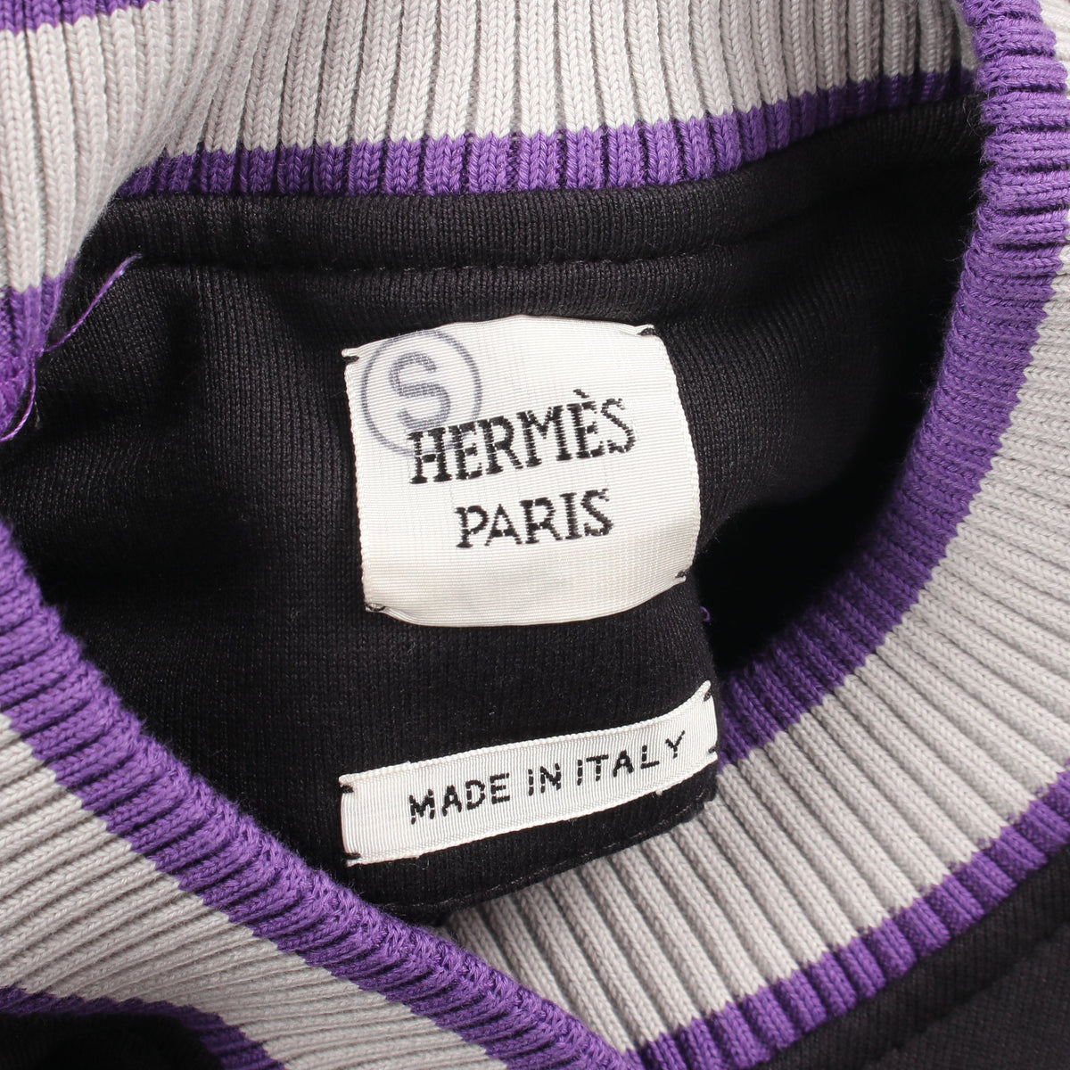 FIGURE ARTISTIQUE スウェットシャツ クルーネック コットン ブラック パープル グレー エルメス トップス HERMES