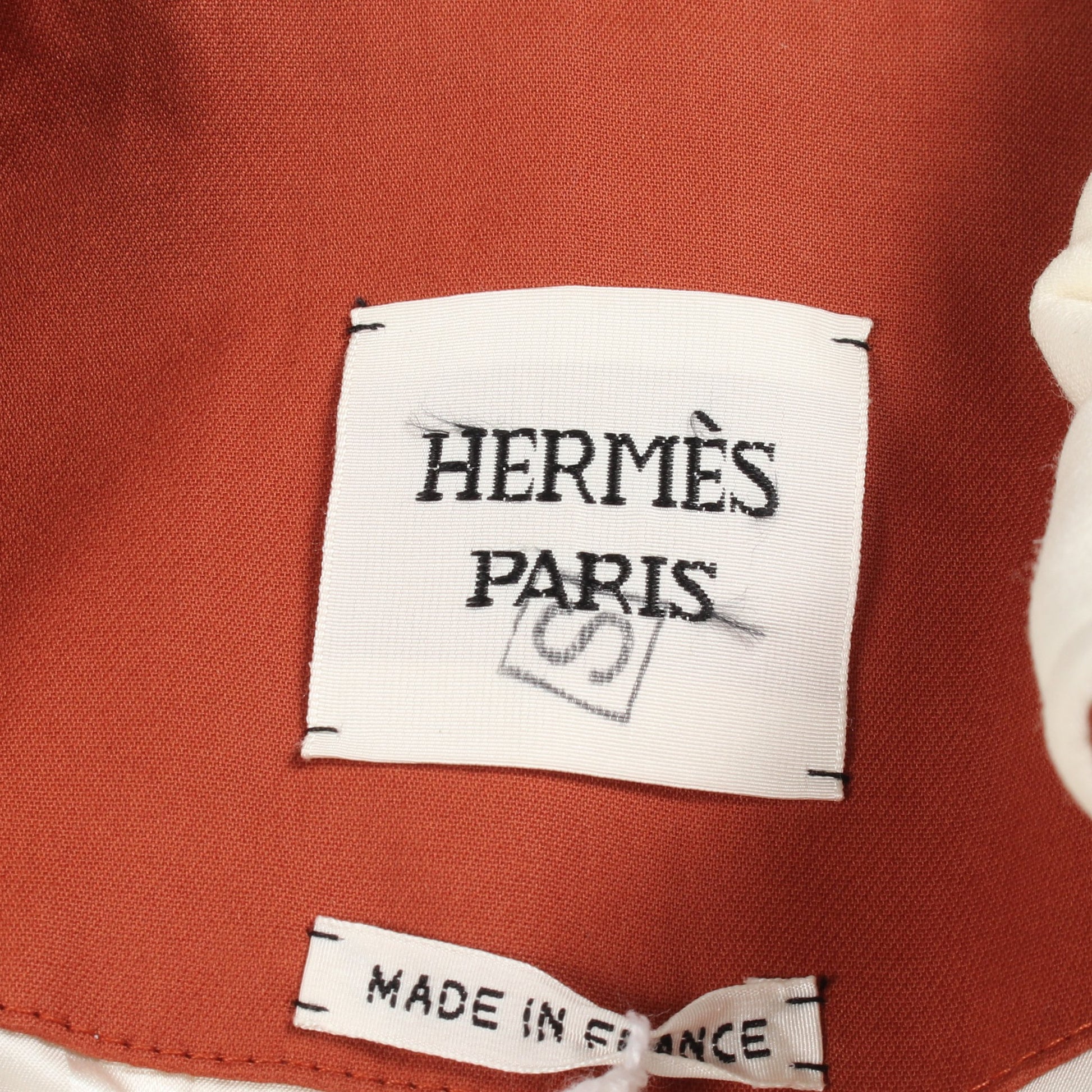 コート ウール ホワイト エルメス アウター HERMES