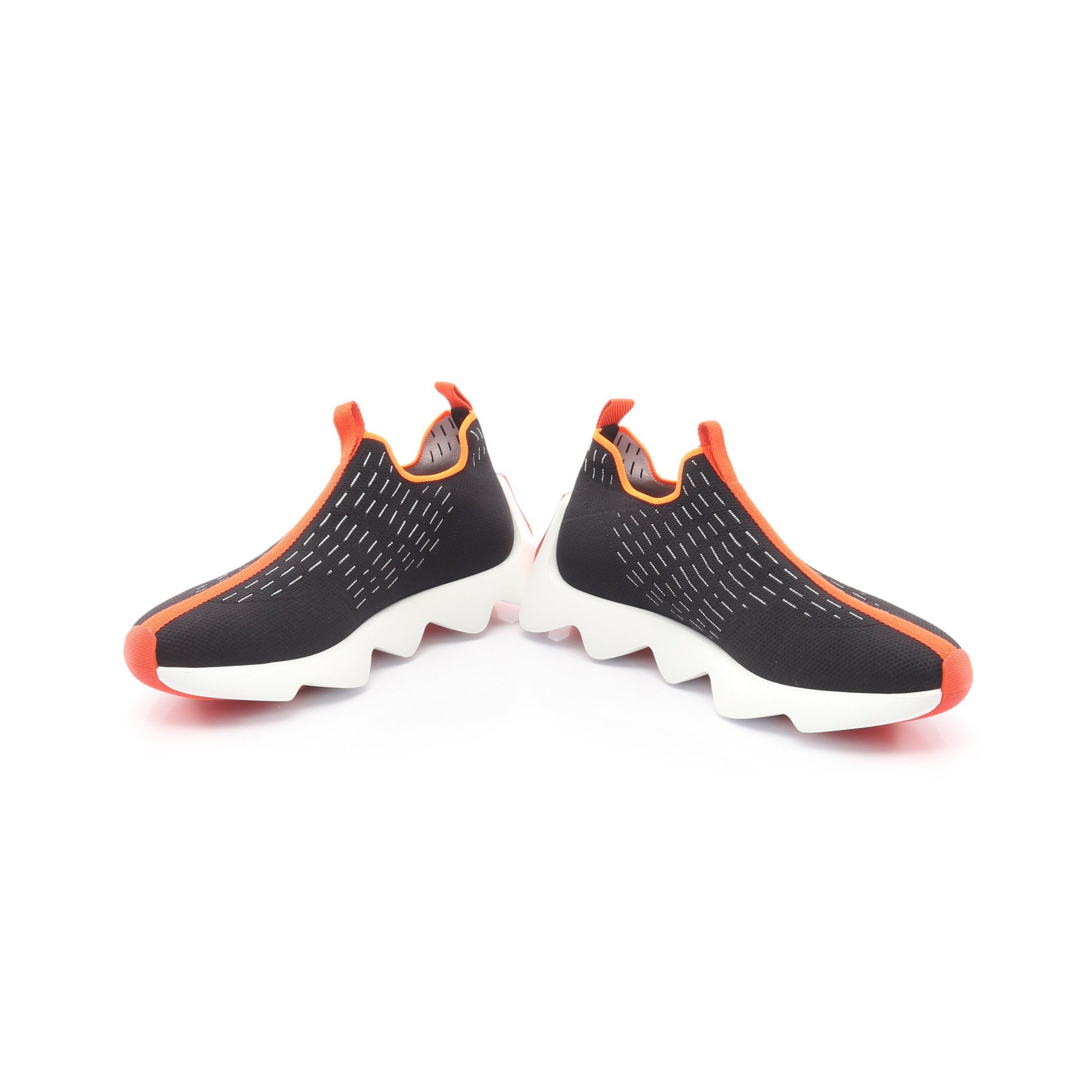 ECLAIR エクレール スリッポン スニーカー ニットファブリック ブラック ホワイト オレンジ エルメス シューズ HERMES