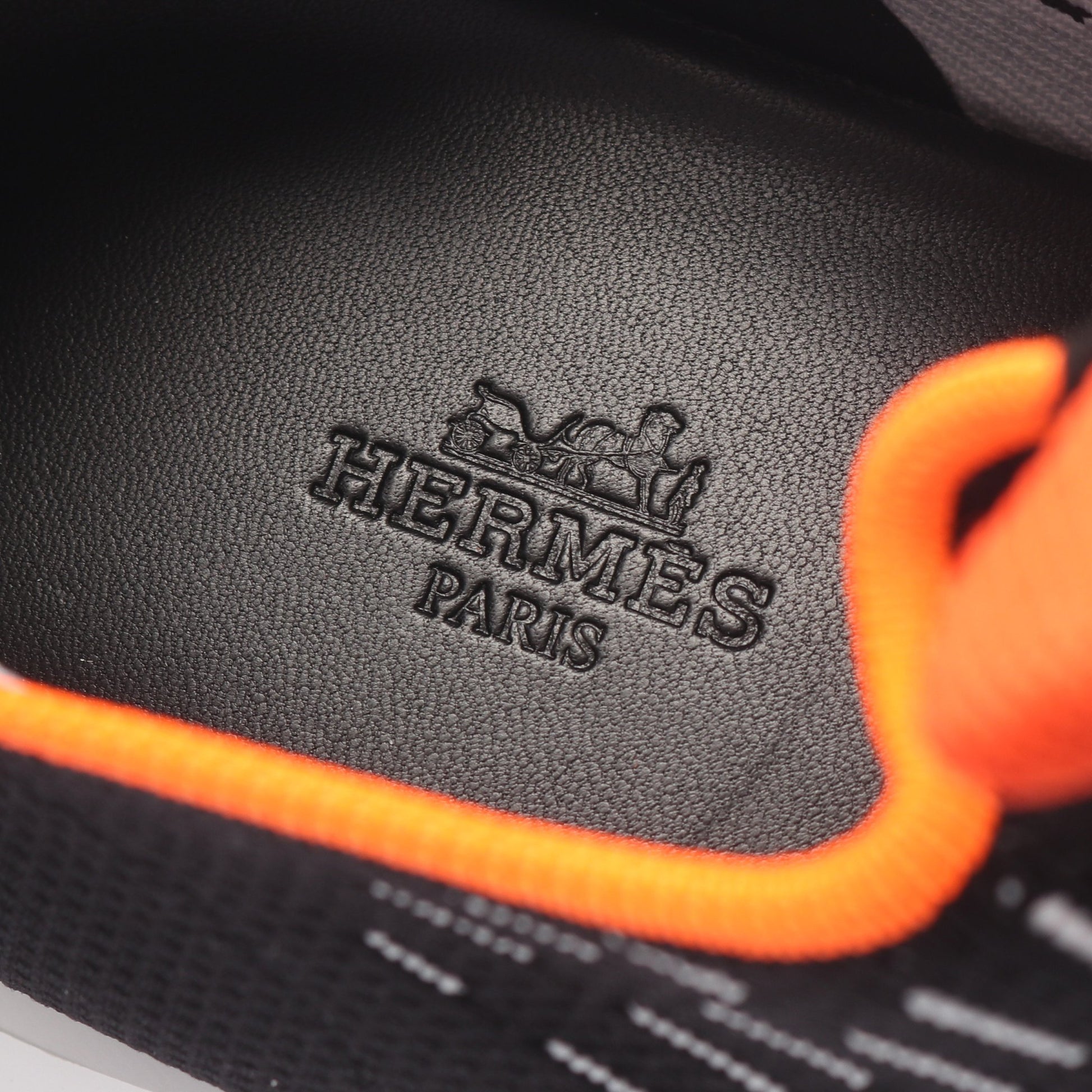 ECLAIR エクレール スリッポン スニーカー ニットファブリック ブラック ホワイト オレンジ エルメス シューズ HERMES