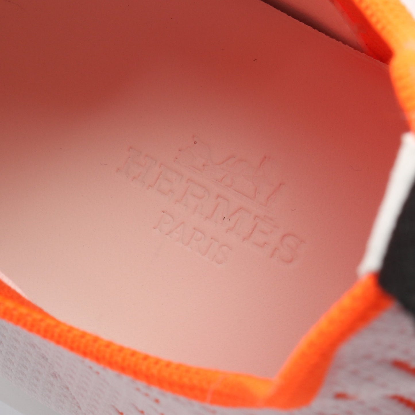 ECLAIR エクレール スリッポン スニーカー ニットファブリック ホワイト ブラック オレンジ エルメス シューズ HERMES
