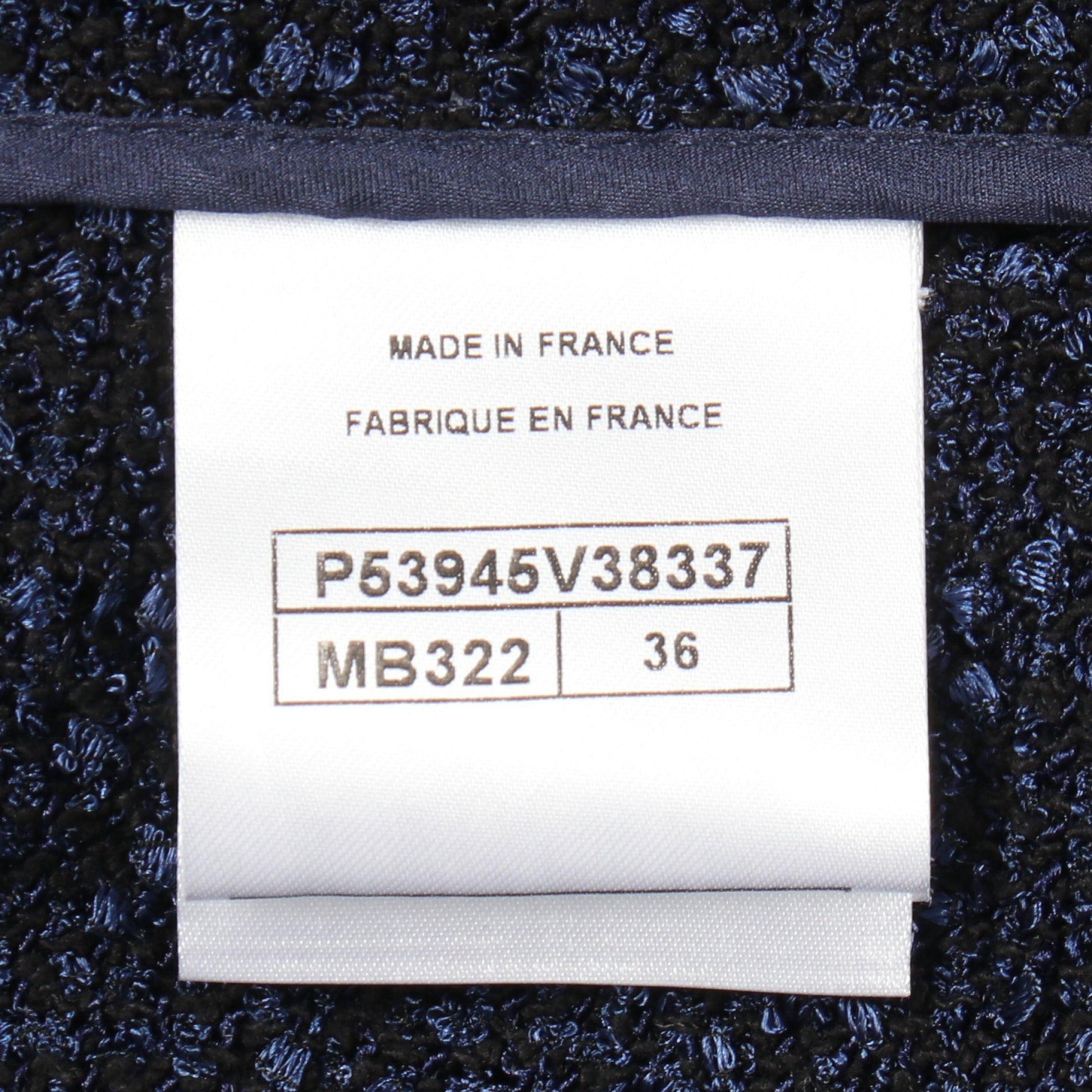 ツイード テーラードジャケット ナイロン コットン ネイビー シャネル アウター CHANEL