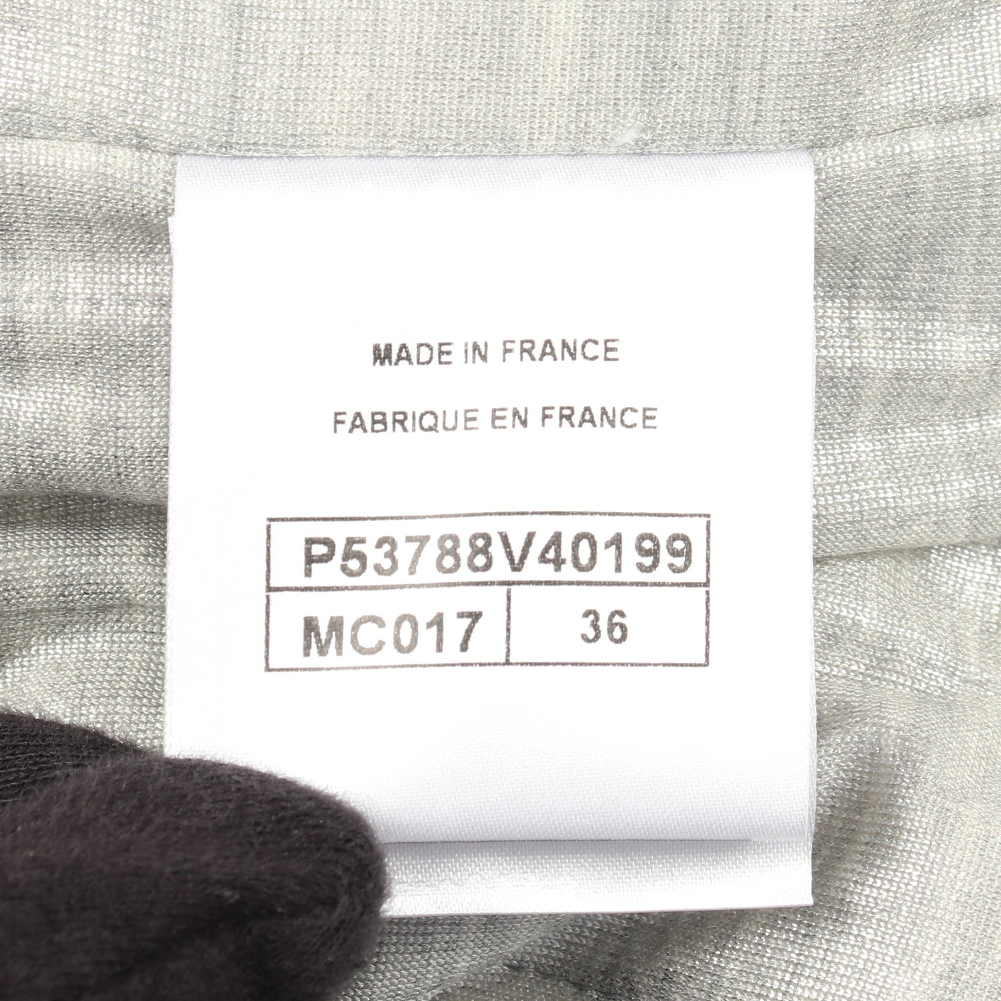 チェック ツイード ノーカラー コート シルク ホワイト ブラック シャネル アウター CHANEL