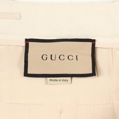 ツイード パンツ コットン レーヨン アイボリー グッチ ボトムス GUCCI