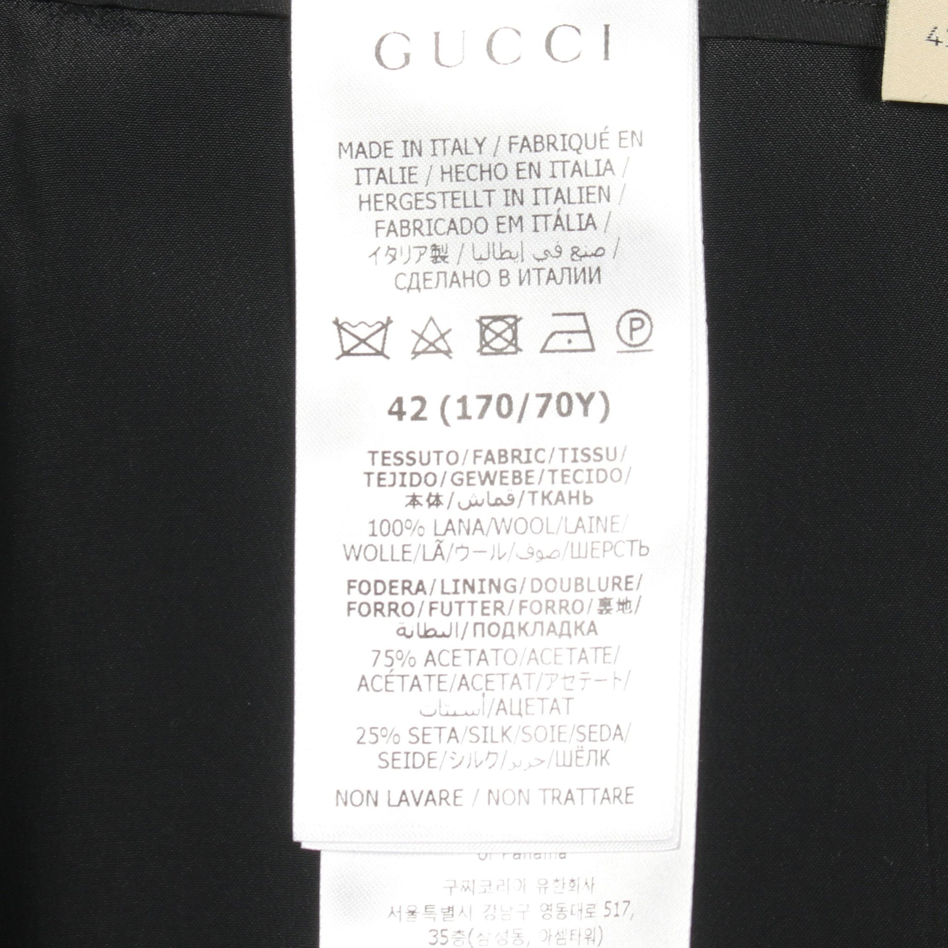 スカート ウール ブラック グッチ ボトムス GUCCI
