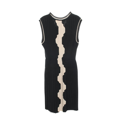 ココマークボタン ニットワンピース ノースリーブ ウール ブラック ベージュ シャネル ワンピース CHANEL