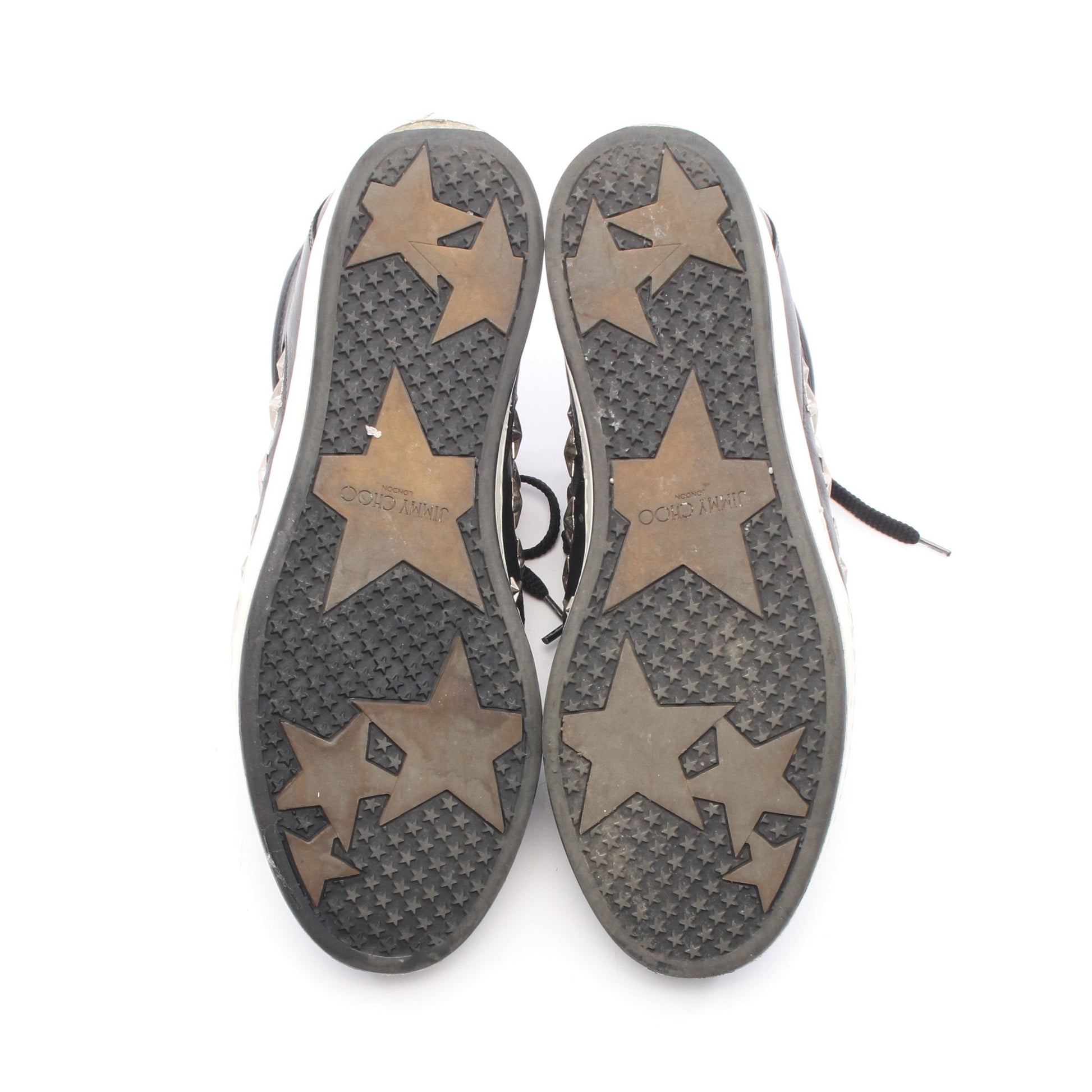 スタースタッズ スニーカー レザー ブラック ジミーチュウ シューズ JIMMY CHOO