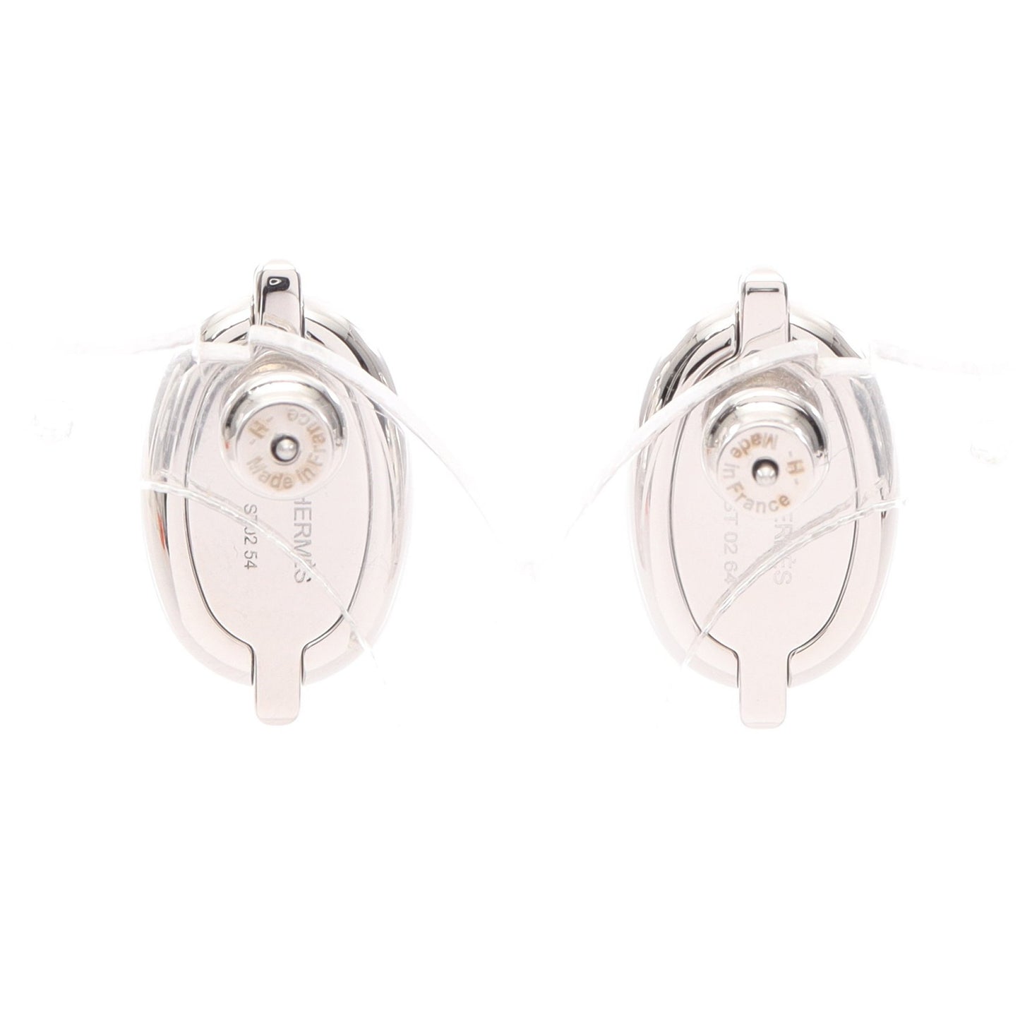 ミニ マイヨン ピアス ピアス シルバー ブラック エルメス アクセサリー HERMES
