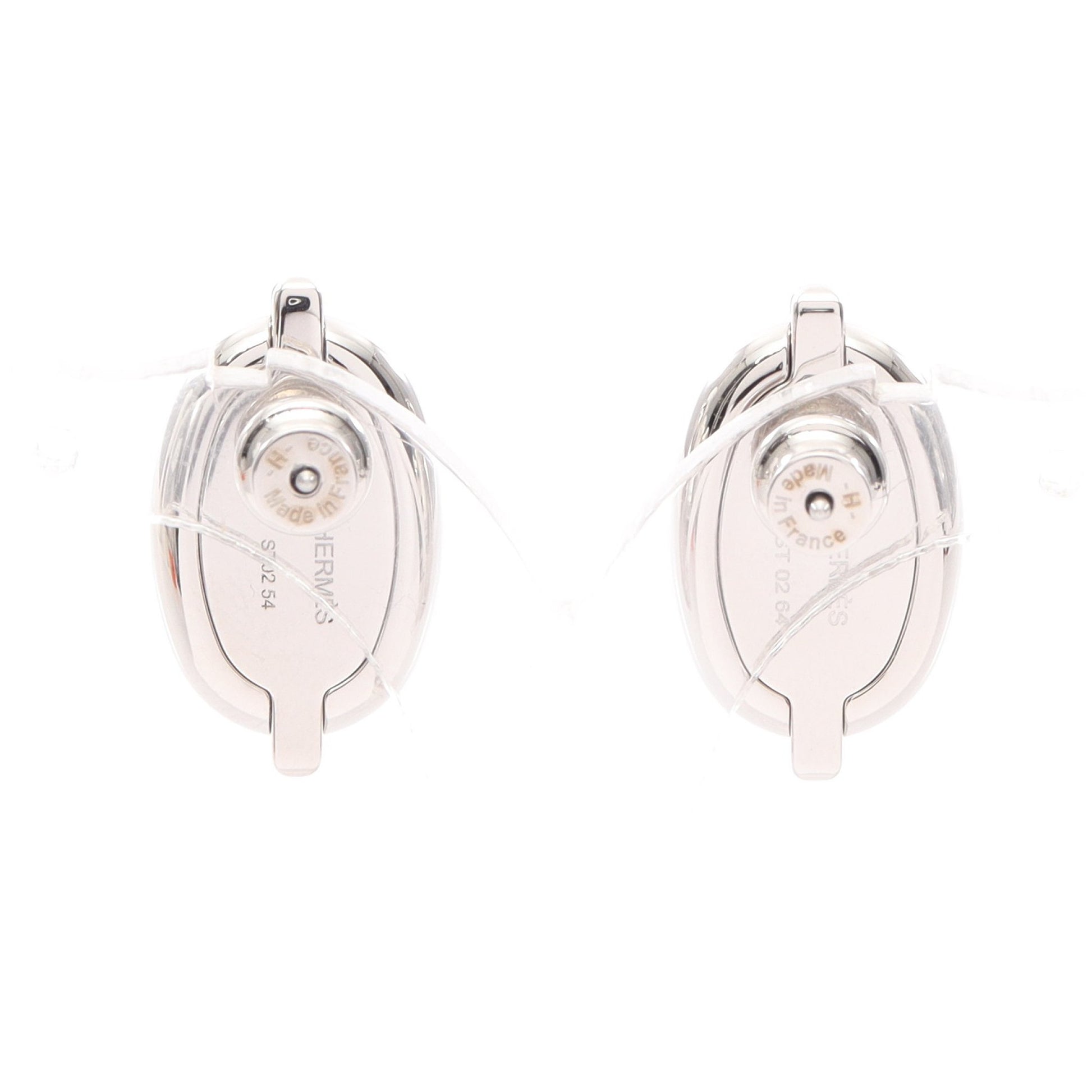 ミニ マイヨン ピアス ピアス シルバー ブラック エルメス アクセサリー HERMES