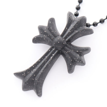 シリコンクロス ネックレス ラバー ブラック クロムハーツ アクセサリー Chrome Hearts