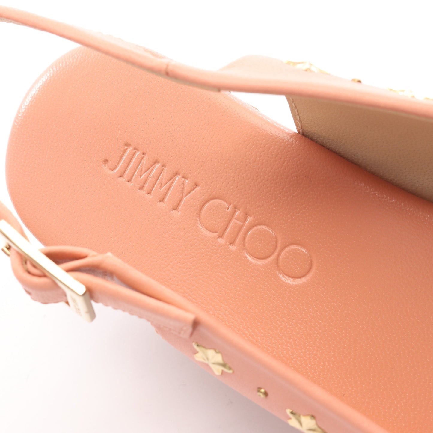 PRAISE サンダル スタースタッズ レザー コルク コーラルピンク ジミーチュウ シューズ JIMMY CHOO