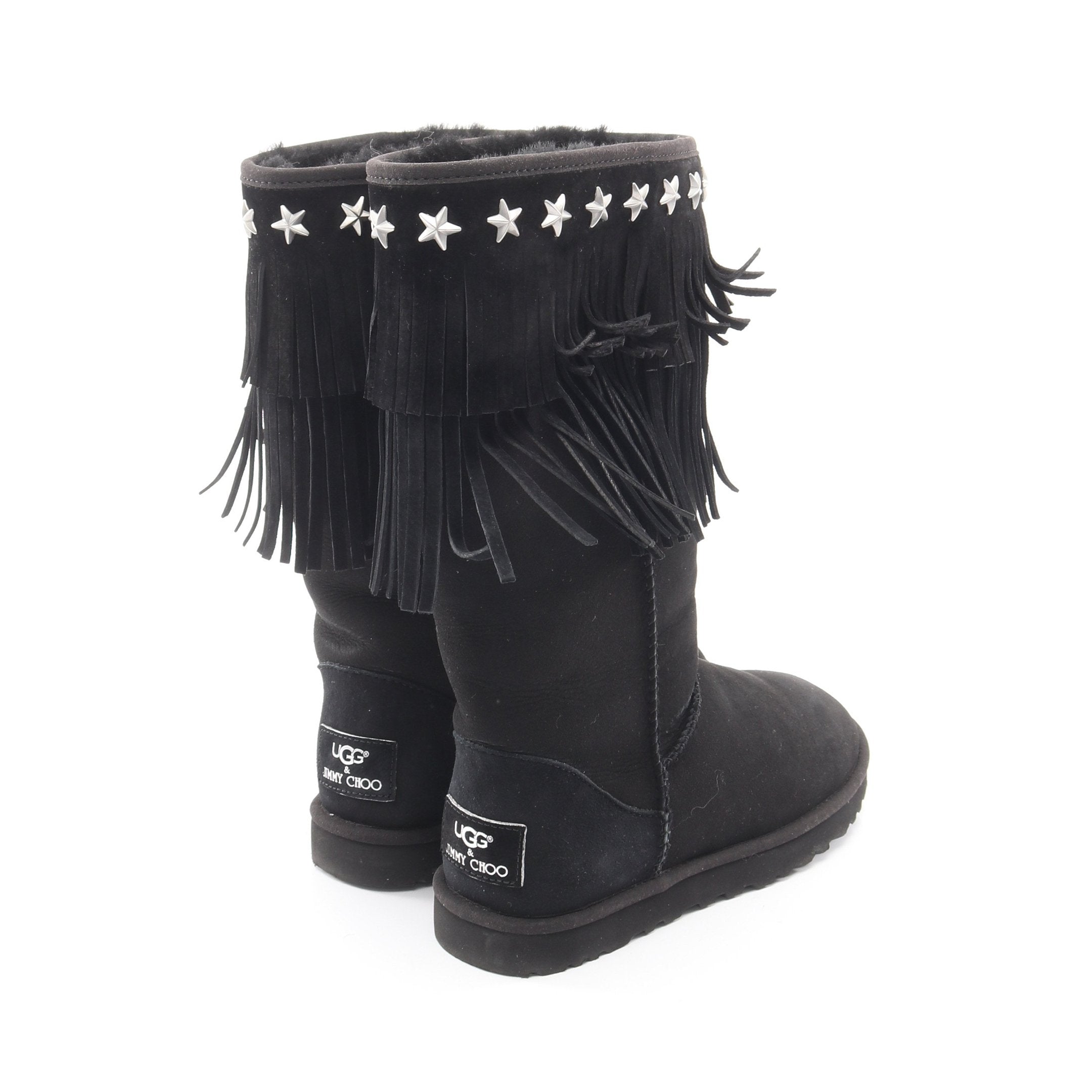UGG × JIMMY CHOO スタースタッズ ムートンブーツ ムートン ブラック