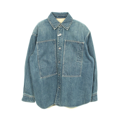 オーバーサイズ デニムシャツ コットン ブルー ジルサンダープラス トップス JIL SANDER＋