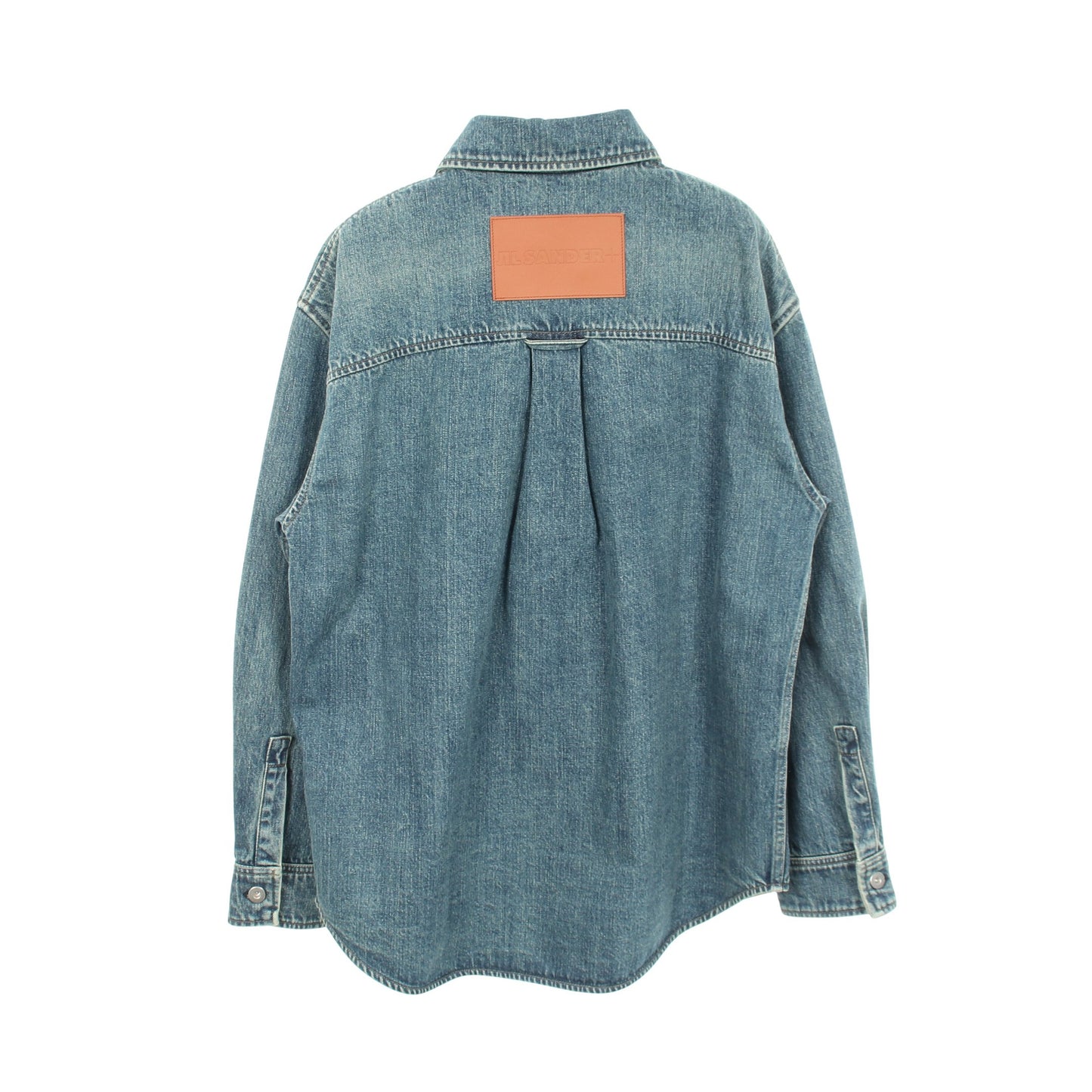 オーバーサイズ デニムシャツ コットン ブルー ジルサンダープラス トップス JIL SANDER＋