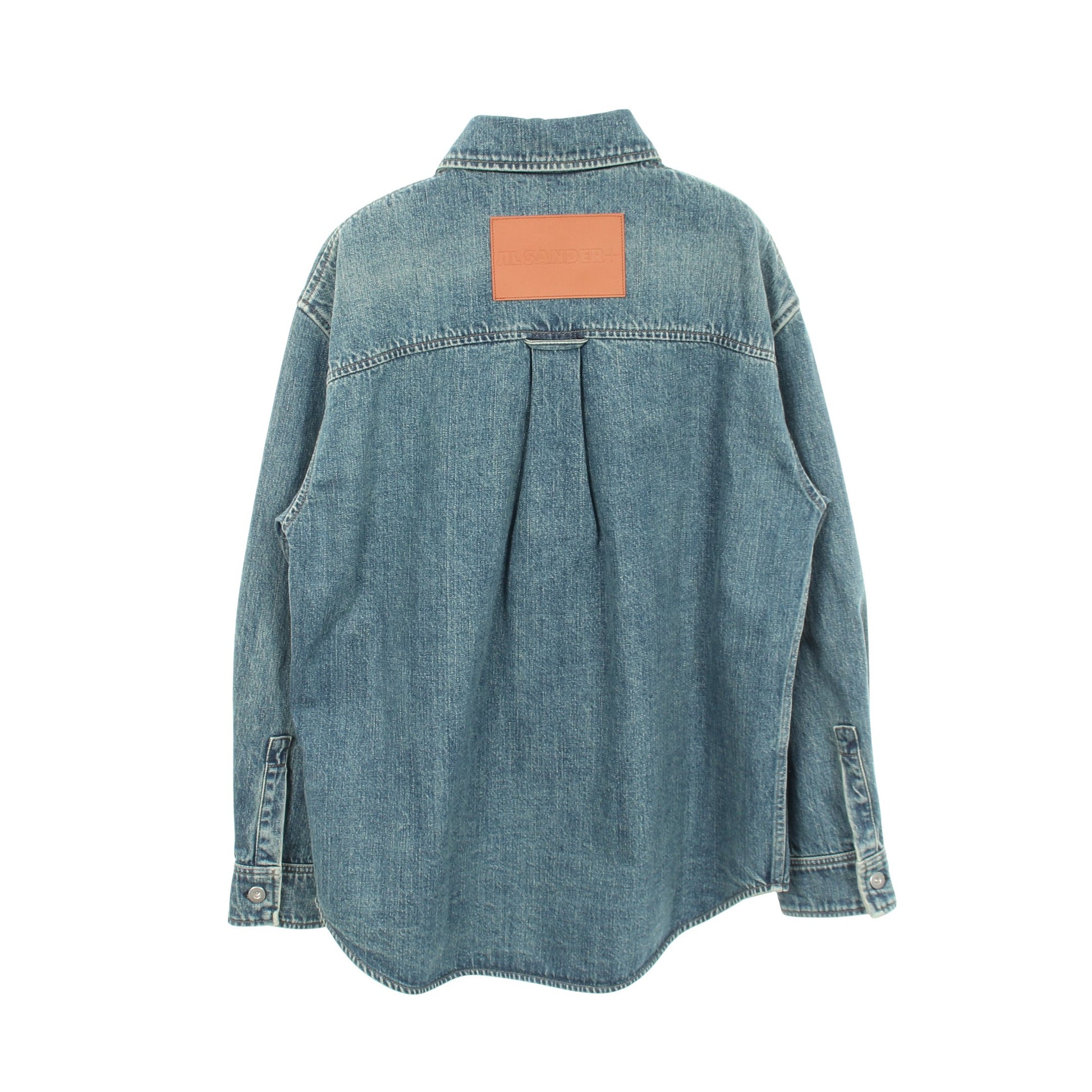 オーバーサイズ デニムシャツ コットン ブルー ジルサンダープラス トップス JIL SANDER＋