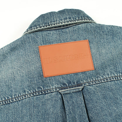 オーバーサイズ デニムシャツ コットン ブルー ジルサンダープラス トップス JIL SANDER＋