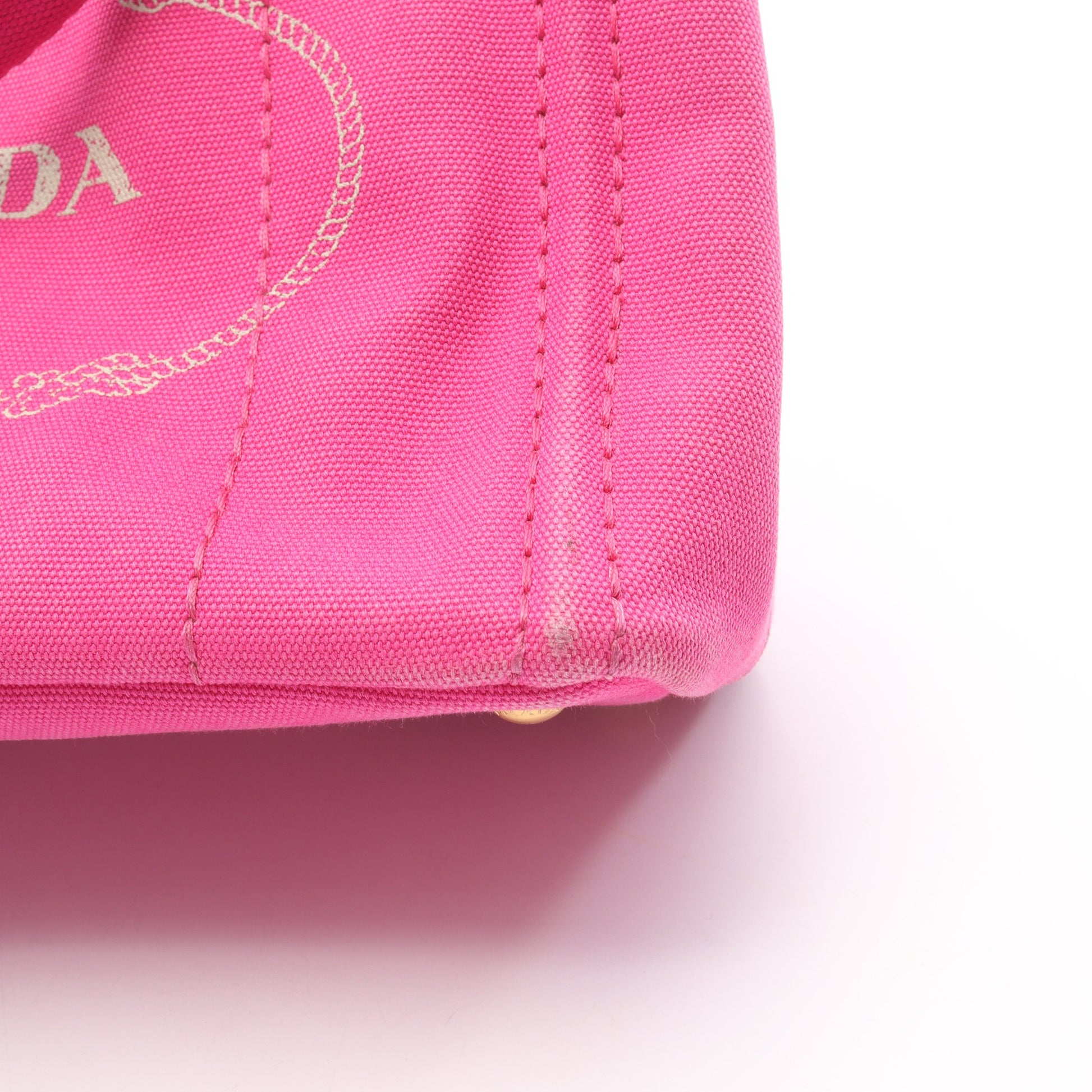 CANAPA カナパ ハンドバッグ トートバッグ キャンバス ピンク 2WAY プラダ バッグ PRADA
