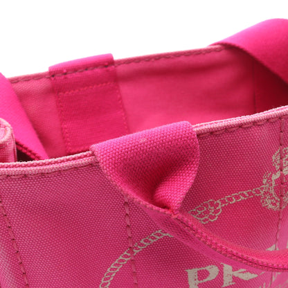 CANAPA カナパ ハンドバッグ トートバッグ キャンバス ピンク 2WAY プラダ バッグ PRADA