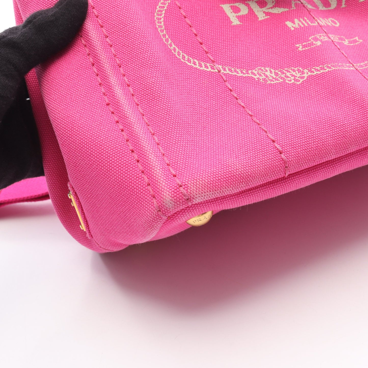 CANAPA カナパ ハンドバッグ トートバッグ キャンバス ピンク 2WAY プラダ バッグ PRADA