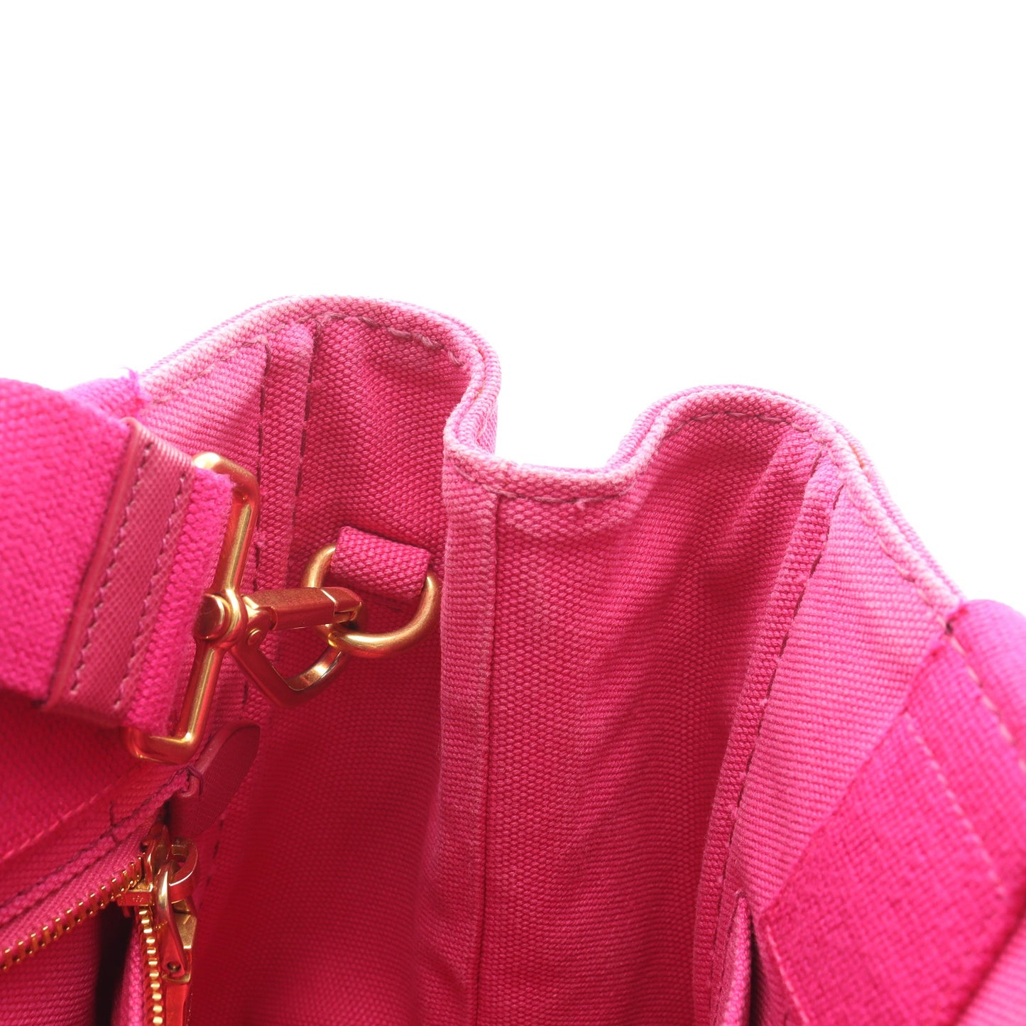 CANAPA カナパ ハンドバッグ トートバッグ キャンバス ピンク 2WAY プラダ バッグ PRADA