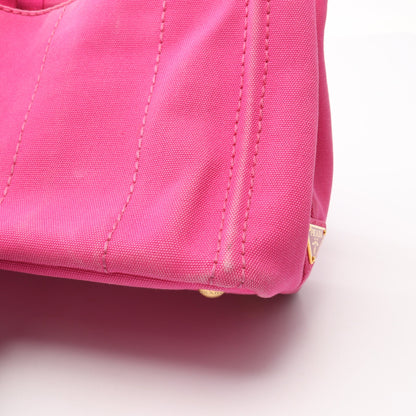 CANAPA カナパ ハンドバッグ トートバッグ キャンバス ピンク 2WAY プラダ バッグ PRADA