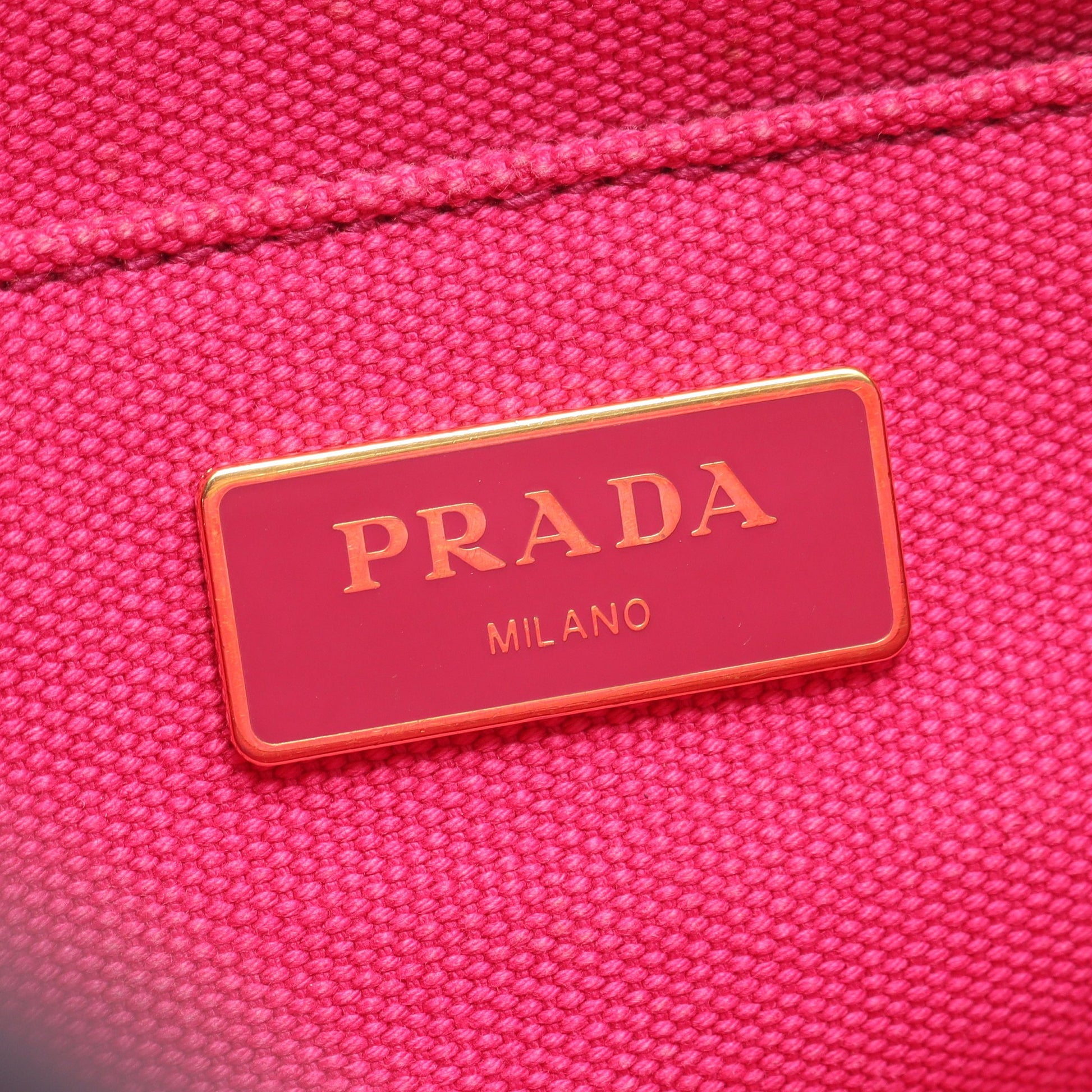CANAPA カナパ ハンドバッグ トートバッグ キャンバス ピンク 2WAY プラダ バッグ PRADA