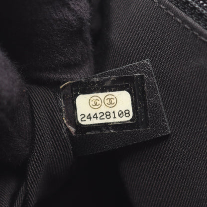 トップハンドル Vステッチ チェーンショルダーバッグ ラムスキン ブラック ゴールド金具 2WAY シャネル バッグ CHANEL