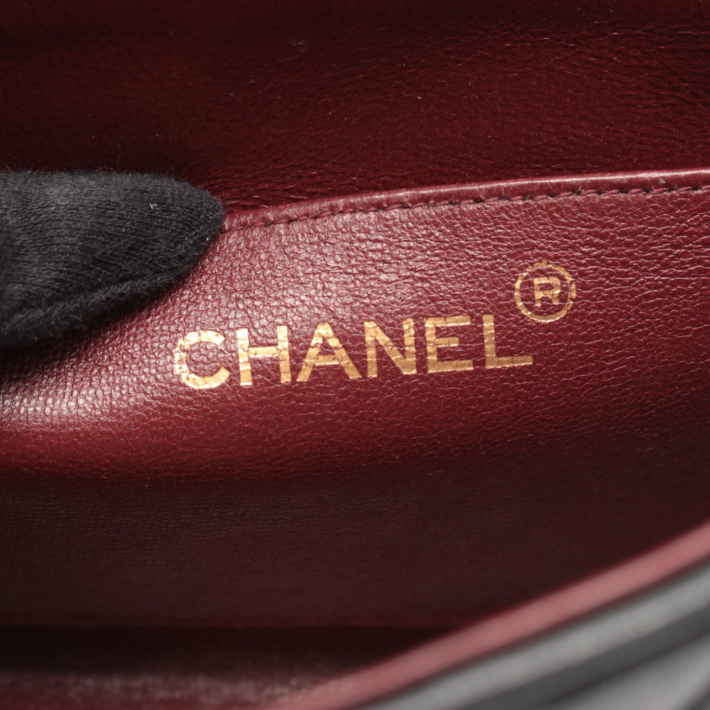 マトラッセ ダイアナフラップ チェーンショルダーバッグ ラムスキン ブラック ゴールド金具 シャネル バッグ CHANEL