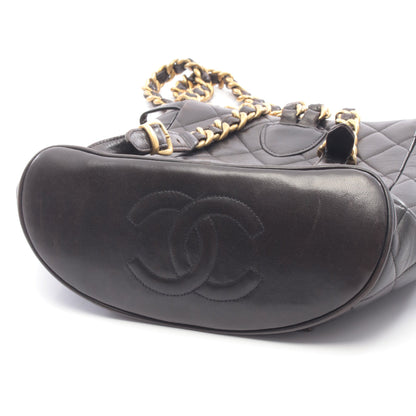 マトラッセ バックパック リュックサック ラムスキン ブラック ゴールド金具 シャネル バッグ CHANEL