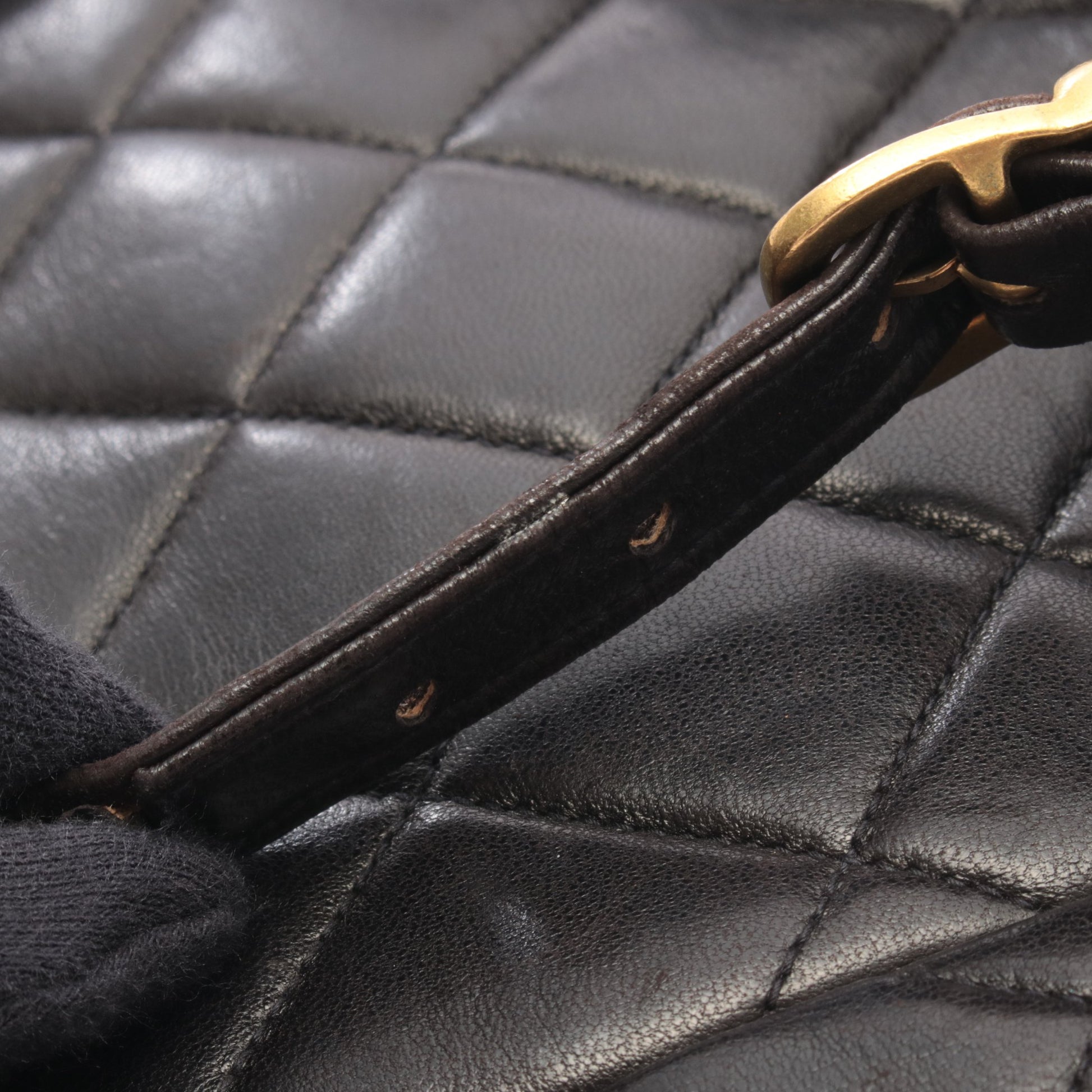 マトラッセ バックパック リュックサック ラムスキン ブラック ゴールド金具 シャネル バッグ CHANEL