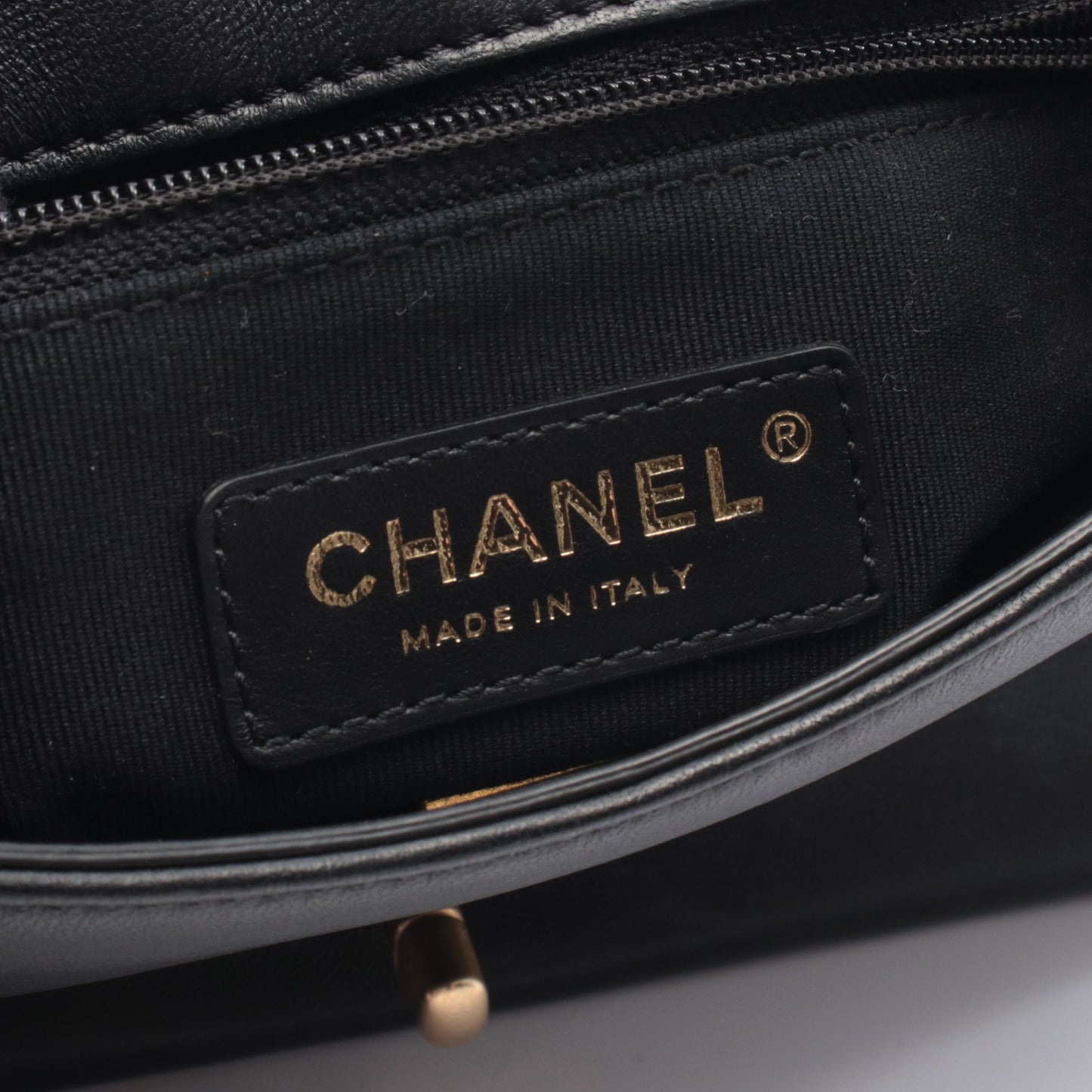 19 ディズヌフ マトラッセ チェーンショルダーバッグ ラムスキン ブラック ゴールド金具 シャネル バッグ CHANEL