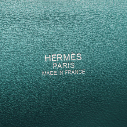 ツールボックス26 マラカイト ハンドバッグ ヴォースイフト グリーン シルバー金具 □R刻印 エルメス バッグ HERMES