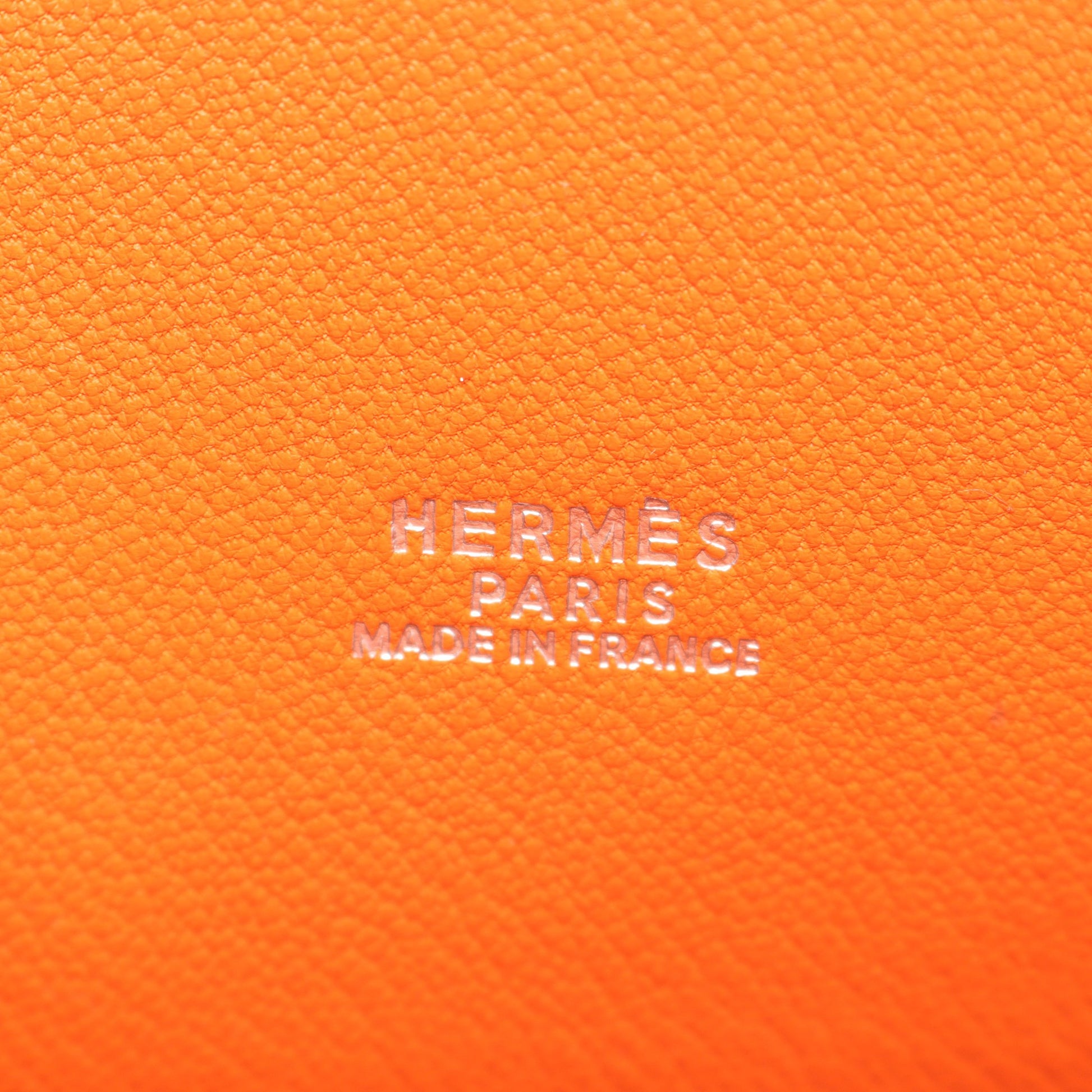 ケリースポーツMM ショルダーバッグ オーストリッチ オレンジ シルバー金具 □E刻印 エルメス バッグ HERMES