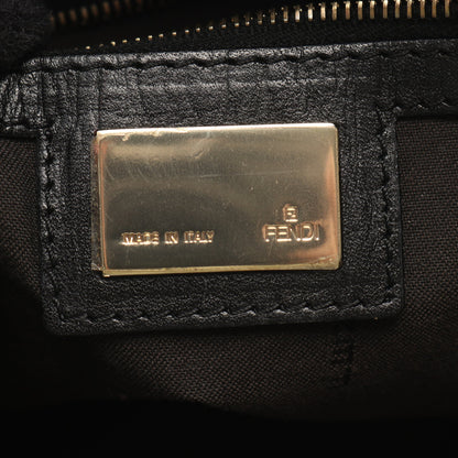 ズッキーノ ハンドバッグ トートバッグ キャンバス レザー ブラック フェンディ バッグ FENDI