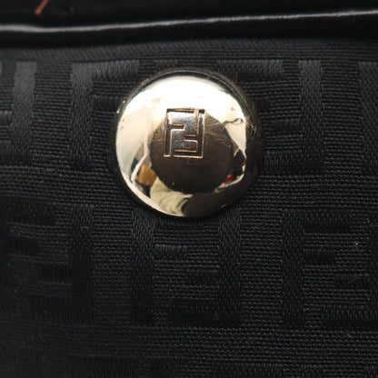 ズッキーノ ハンドバッグ トートバッグ キャンバス レザー ブラック フェンディ バッグ FENDI
