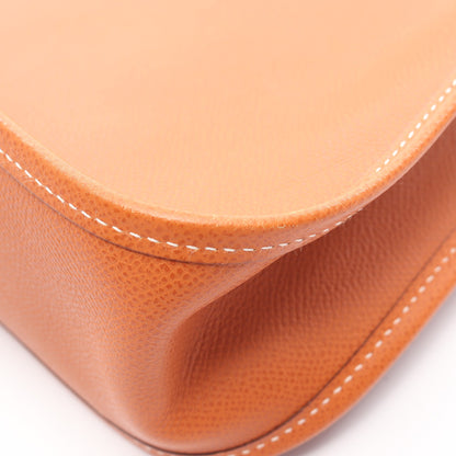 ヴェスパPM ゴールド ショルダーバッグ ヴォーエプソン ブラウン シルバー金具 □I刻印 エルメス バッグ HERMES