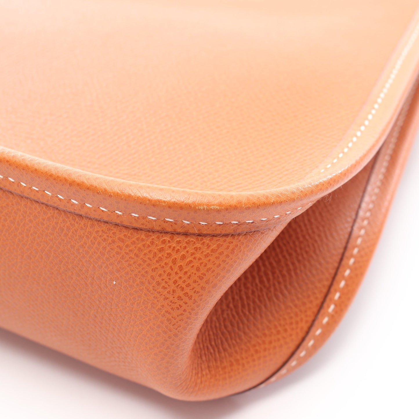 ヴェスパPM ゴールド ショルダーバッグ ヴォーエプソン ブラウン シルバー金具 □I刻印 エルメス バッグ HERMES