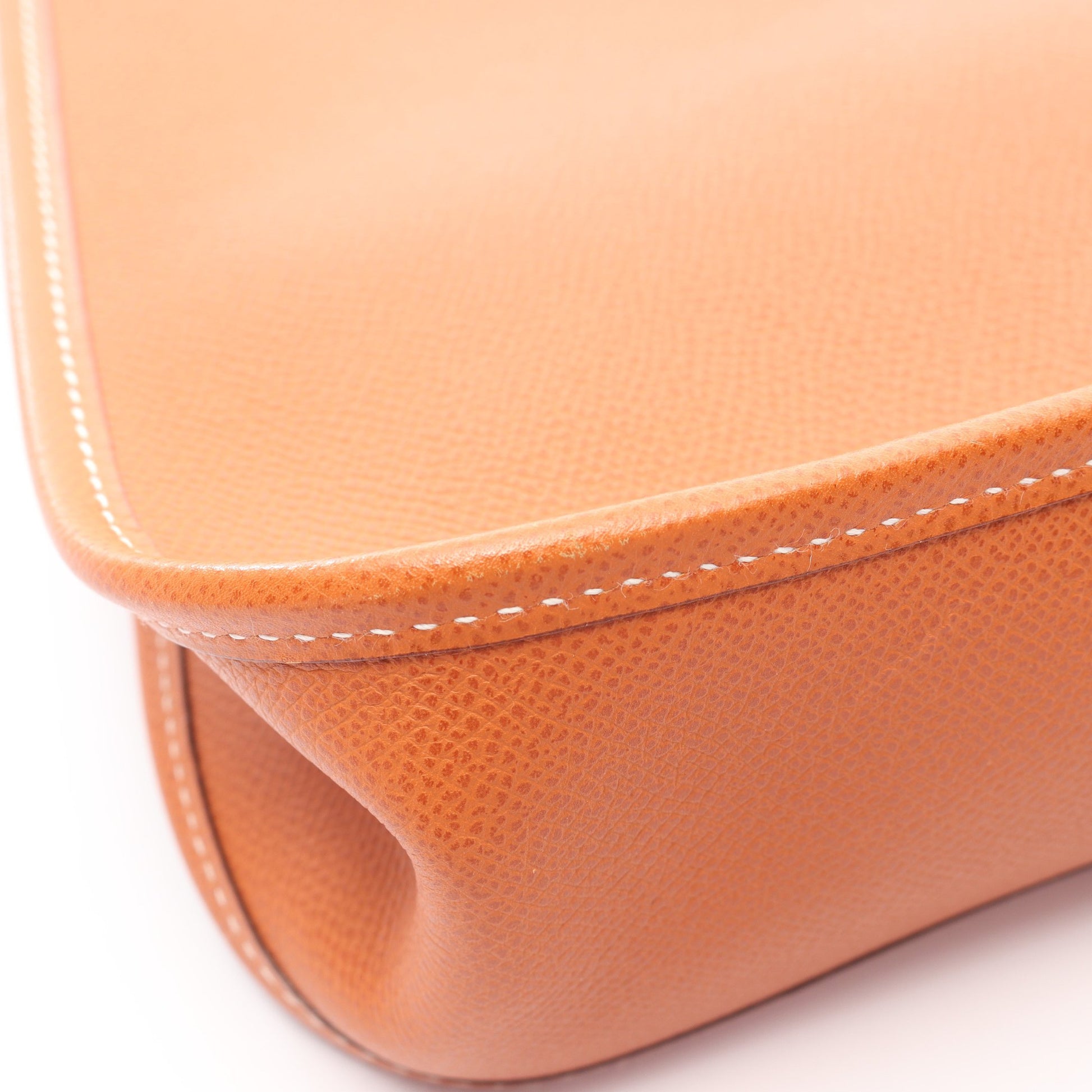 ヴェスパPM ゴールド ショルダーバッグ ヴォーエプソン ブラウン シルバー金具 □I刻印 エルメス バッグ HERMES
