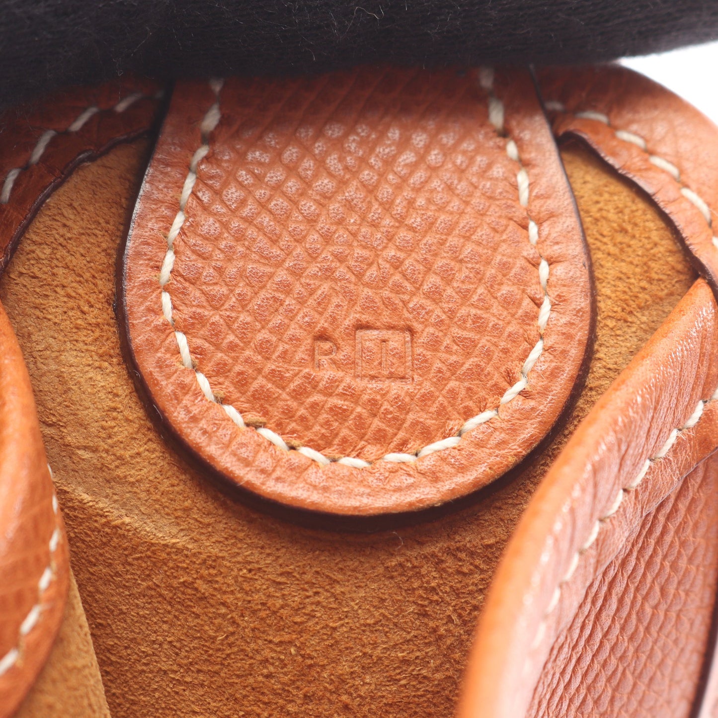 ヴェスパPM ゴールド ショルダーバッグ ヴォーエプソン ブラウン シルバー金具 □I刻印 エルメス バッグ HERMES