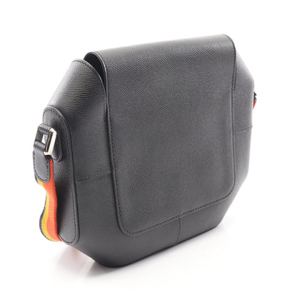 オクタゴン ショルダーバッグ ヴォーエプソン ブラック シルバー金具 X刻印 エルメス バッグ HERMES