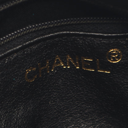 マトラッセ チェーンショルダーバッグ サテン パープル ゴールド金具 ヴィンテージ シャネル バッグ CHANEL