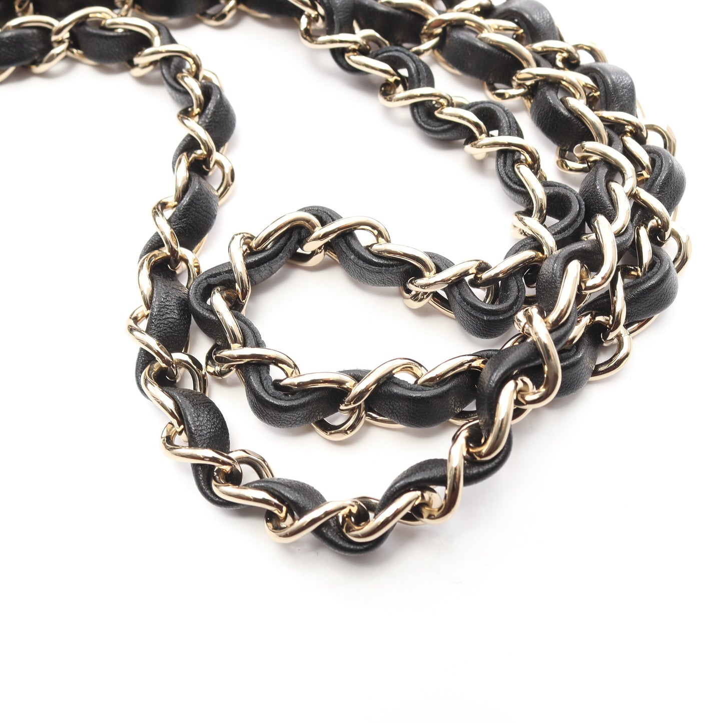 ココネージュ チェーンショルダーバッグ ウール ブラック ホワイト ゴールド金具 シャネル バッグ CHANEL
