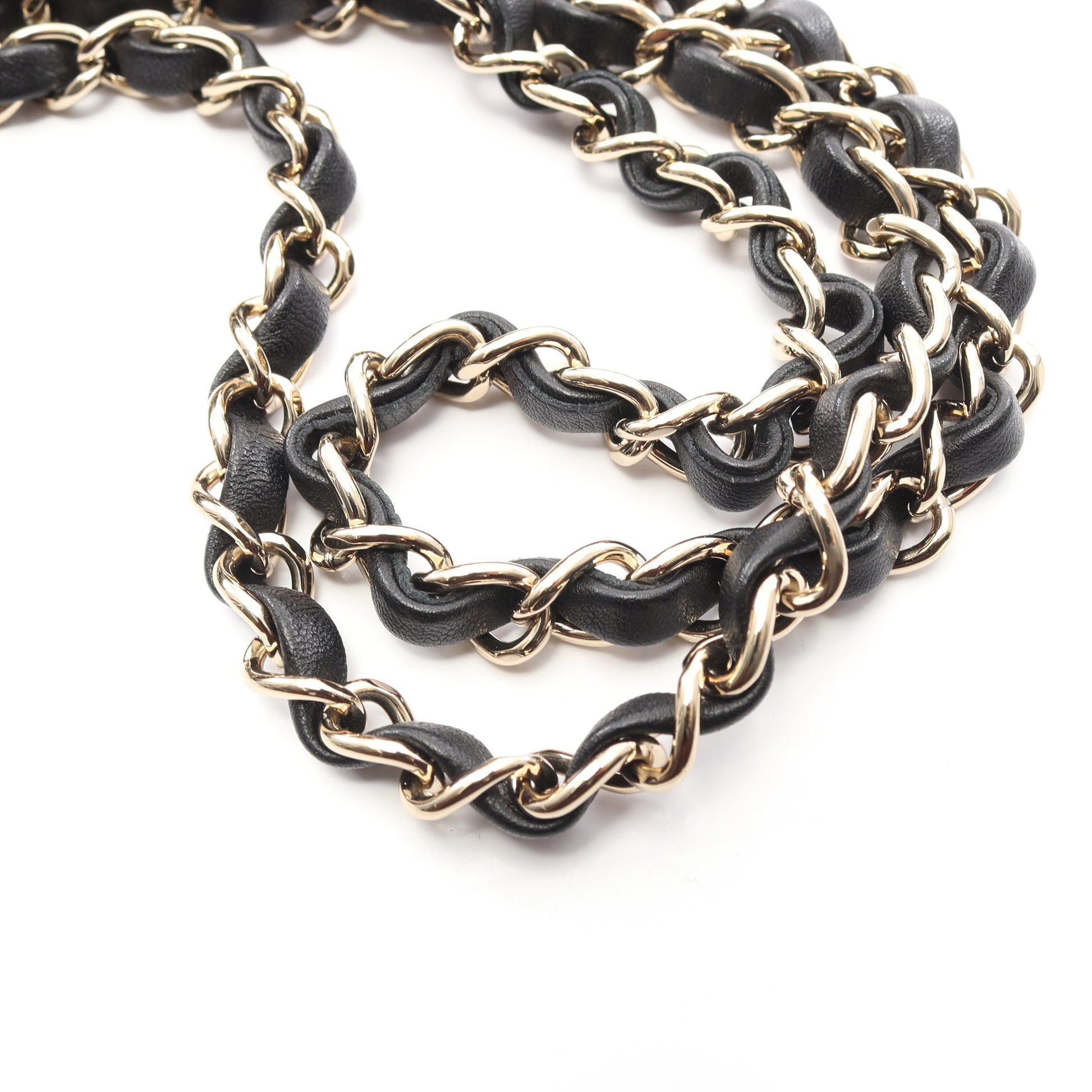 ココネージュ チェーンショルダーバッグ ウール ブラック ホワイト ゴールド金具 シャネル バッグ CHANEL
