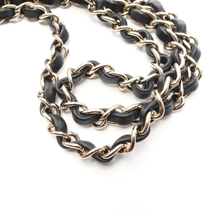 ココネージュ チェーンショルダーバッグ ウール ブラック ホワイト ゴールド金具 シャネル バッグ CHANEL
