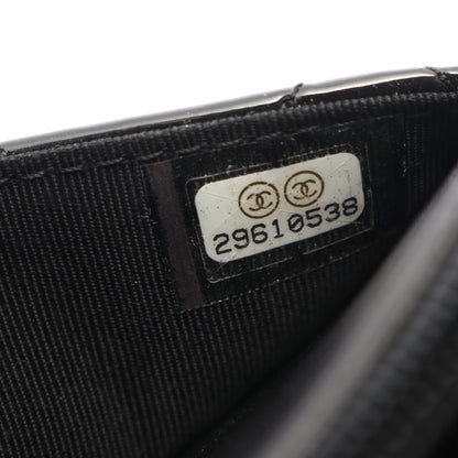 2.55 マトラッセ チェーンウォレット エナメルレザー ブラック ブラック金具 シャネル バッグ CHANEL