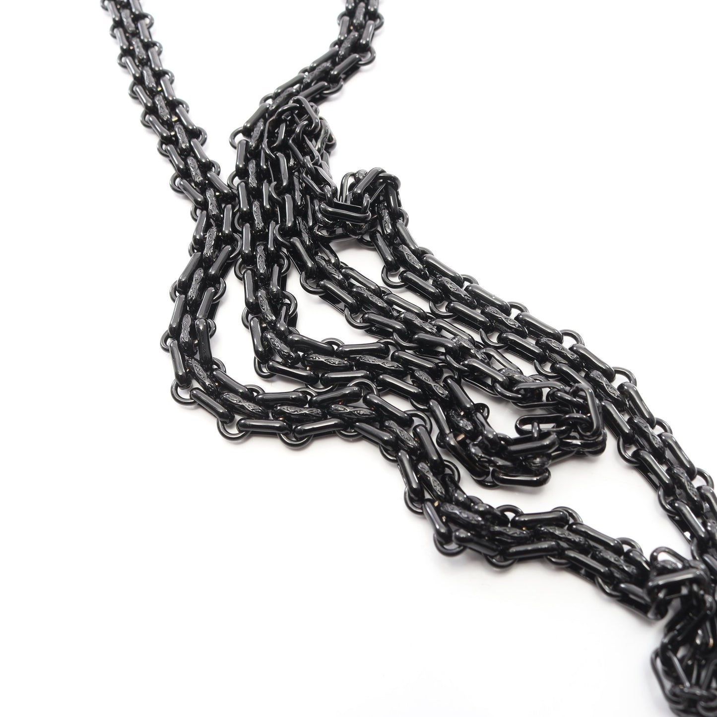 2.55 マトラッセ チェーンウォレット エナメルレザー ブラック ブラック金具 シャネル バッグ CHANEL