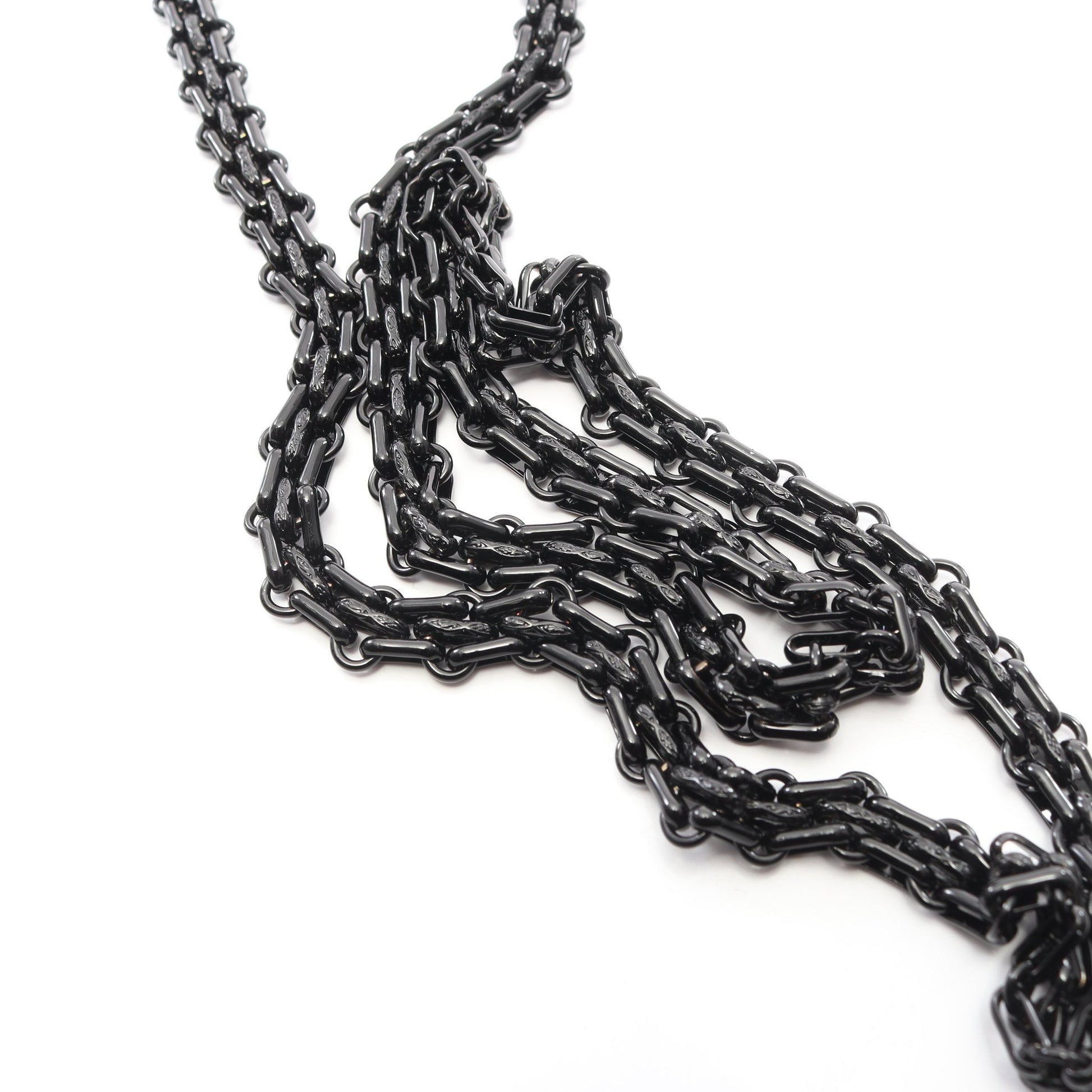 2.55 マトラッセ チェーンウォレット エナメルレザー ブラック ブラック金具 シャネル バッグ CHANEL