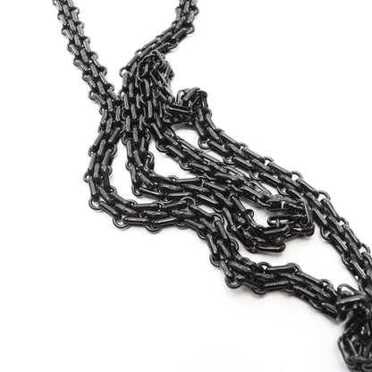 2.55 マトラッセ チェーンウォレット エナメルレザー ブラック ブラック金具 シャネル バッグ CHANEL
